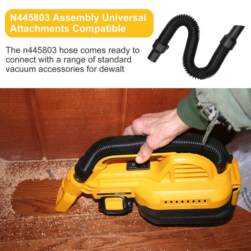 N445803 Vacuum Hose Assembly DeWalt Dewalt 20V MAX Hand Cordless