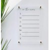 Large Clear Acrylic Menu Board for wall | Dry-Erase Message