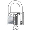 legunto 3 x Padlock keyed Alike. Very Stable Padlocks with