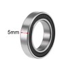 sourcing map Double Sealed Deep Groove Ball Bearings 6802-2RS 15