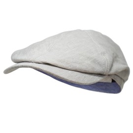 Borges & Scott The Rowan Irish Linen Cap - Natural Linen - Medium