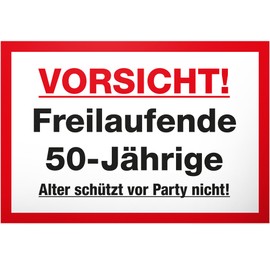 DankeDir! Freilaufende 50-Year-Old Sign 30 x 20 cm Birthday Gift Idea Party Decoration Birthday Decoration 50s Birthday Gift Women Girlfriend Gift 50th Birthday 50 Years