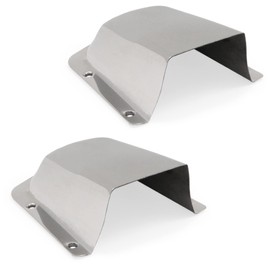 Five Oceans 316 Stainless Steel Clamshell Vent Cover, 2-Pack Boat Wire Cover, Base 6-Inch L x 4-1/2-Inch W - Wire Hole Cover, Marine Wire Cover - FO4011-M2
