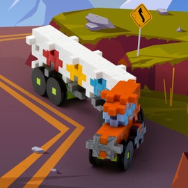 PLUS PLUS - Truck - 70 Piece Tube, Construction Building Stem/Steam Toy, Interlocking Mini Puzzle Blocks for Kids