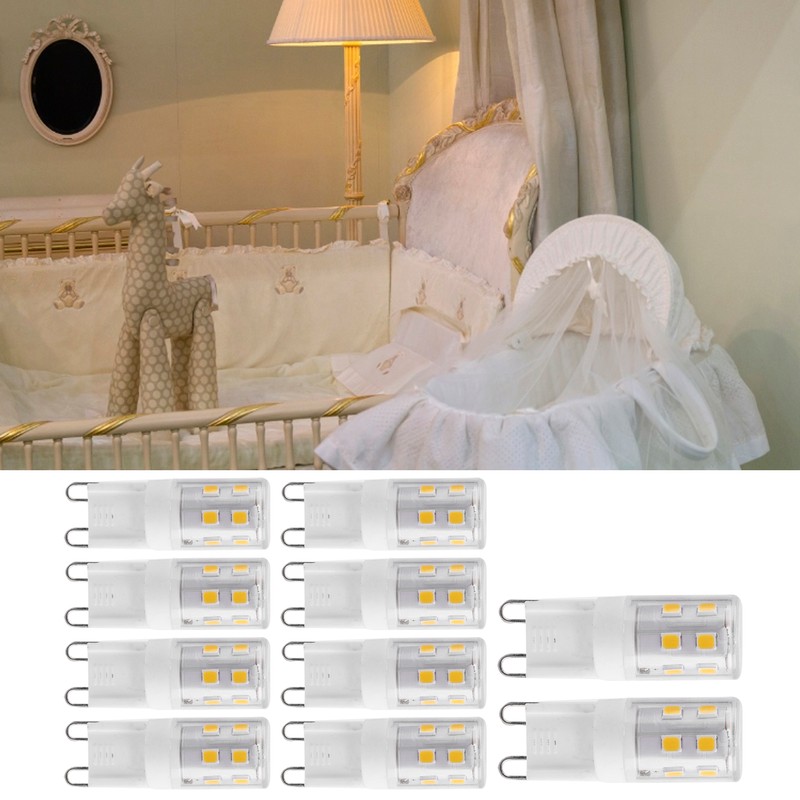 10PCS 2W G9 Ceramic Base 16LED Light Bulbs for Ceiling