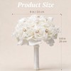 Wedding Bouquets for Bride and Bridesmaid, Fabric Cloth, 9" D