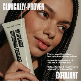 Plump It! No Lipo Body Contouring Exfoliant - Non-Invasive Alternative to Liposuction & Cellulite Removal for Belly, Thighs & Bum - Formulated with Pumice Stone and Cherry Blossom Organic Blend