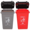Healeved Creative Desk Bin Trash Can Shape Pen Organizer Lid