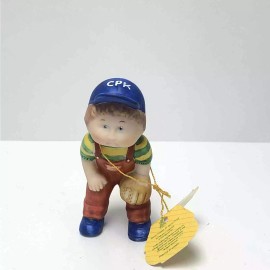 Cabbage Patch Kids Vintage 1984 Cabbage Patch Porcelain Figurine "Baseball Boy" Collectible Figure