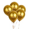 10 pcsGold Eid Mubarak printed balloons