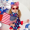 ONENINEDREAM Patriotic Hairband - American Flag Headband with Red, White