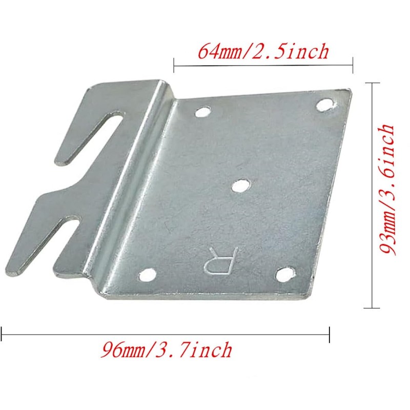 VIQAEKK 2Pcs Heavy Duty Universal Wood Bed Rail Hook Plates