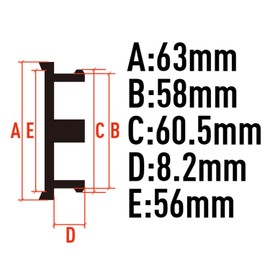 4Pcs Hub Centre Caps, 60mm Universal Wheel Centre Cap, Replacement Car Hub Centre Caps, Blank Hub Caps for DIY Outer diameter 60mm inner diameter 56mm