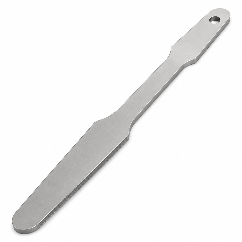 Double-Sided Metal Guitar Fret File with Cleaning Brush for Fret