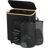 Laundry Hamper 3 Section, 160l Extra Large Hampers For Laundry