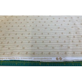HENRY GLASS - LINEN CLOSET #8572-44 IVORY BY ONE SISTER DESIGNS- BY THE YARD