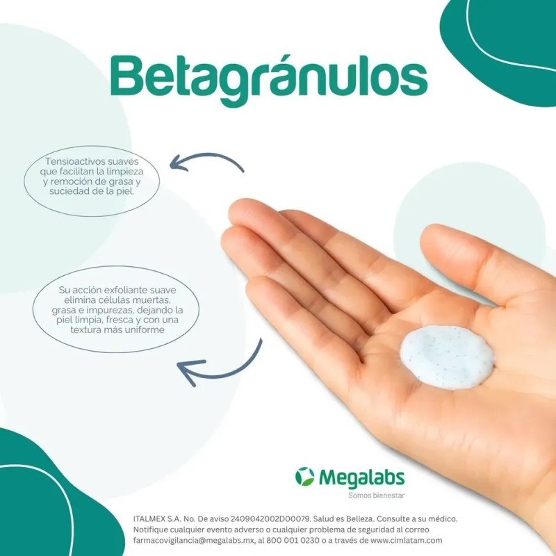 Medihealth Betagránulos crema limpiadora para piel grasa de 60 G
