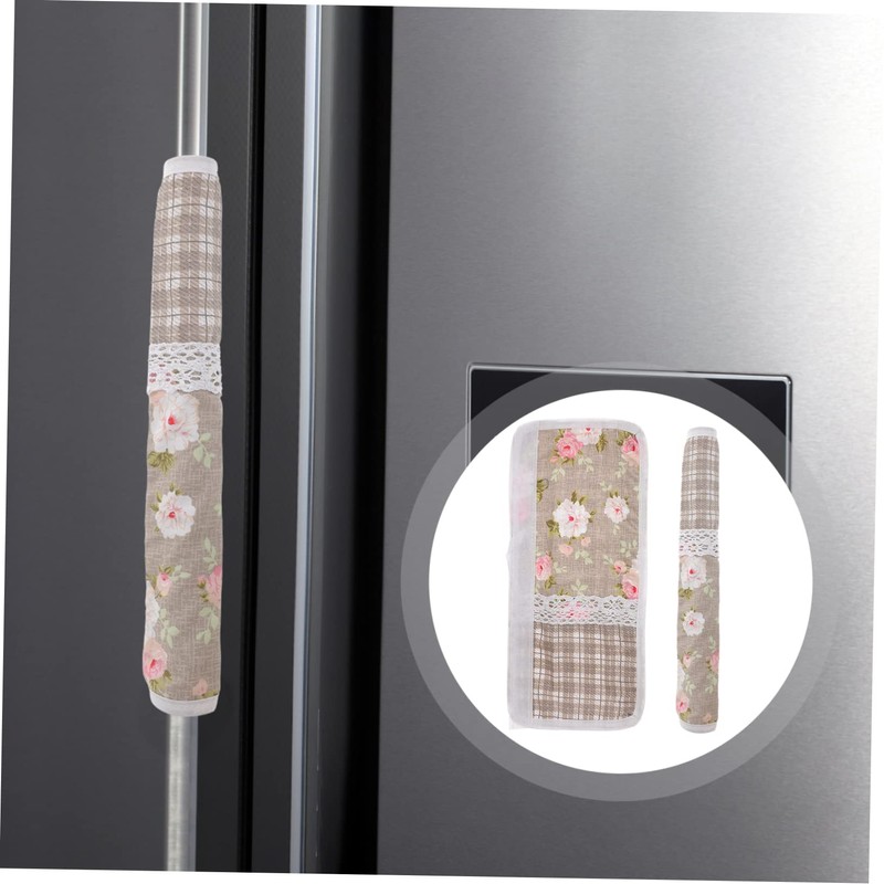 CORHAD 1 Pair Anti-Static Refrigerator Door Handle Covers Kitchen Appliance