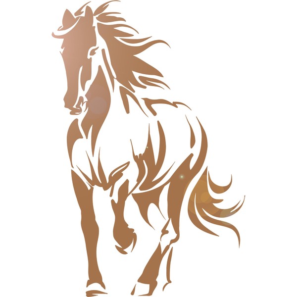 Vinyl Wall Decal Horse Silhouette Animal Mustang Gallop Stickers Mural