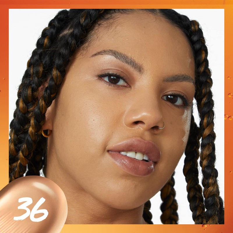 Maybelline New York Foundation, Long-Lasting Makeup with Vitamin C, Vegan