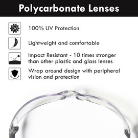 Safety Sunglasses UV400 12x Protective Eyewear