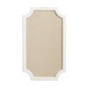 Hogan Framed Scalloped Decorative Wall Pinboard; White; 18 x 30;