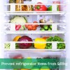 Zubebe 2 Sets RV Refrigerator Bars, Adjustable Non Slip Fridge