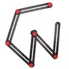 Aluminum Alloy Multi Angle Measuring Ruler Universal Opening Locator Measurement