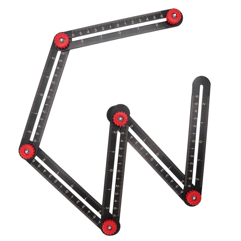 Aluminum Alloy Multi Angle Measuring Ruler Universal Opening Locator Measurement