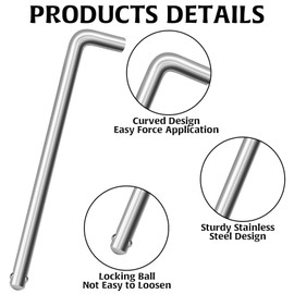 Weight Stack Pin, Gym Pin Drop Set Pins for Gym, Loading Pin for Fitness Equipment, Magnetic Weights, L Shaped Pin, Pull Weight for Gym, Choose the Right