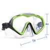 Professional Snorkel Diving Mask, Ultra Clear Lens with Wide View