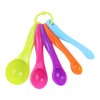 Set of 5 Plastic Measuring Spoons Set Colorful Measuring Cup