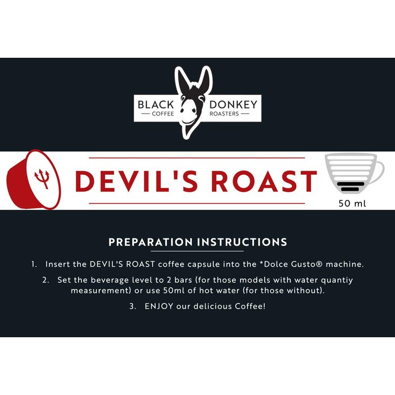 DEVIL'S ROAST | Extra-Strong Highly Caffeinated Bold Coffee | 60
