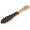 SILKLINE PROFESSIONAL Two-Sided Foot File with Oak Wood Handle, Full