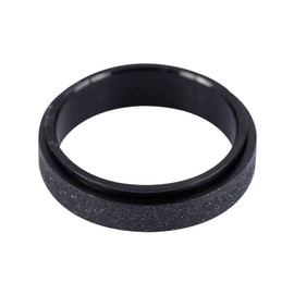 LUCKMAN Anillos Hombre Giratorios, Anillo Anti Ansiedad de Acero Inoxidable Color Negro – Joyería y Accesorios para Hombre, Regalos para Hombre Cumpleaños, Regalos para Papá, Modelo Elvis