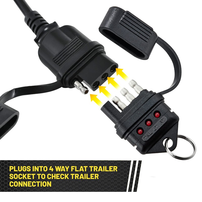 Oyviny 4 Way Flat Trailer Circuit Tester 4 Pin Trailer