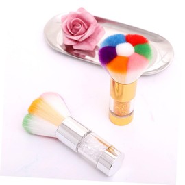 Baluue 2pcs Makeup Brushes for Women Multi-function Blush Tools and Silver for Daily and Professional Makeup Application