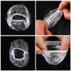 100 Pcs Clear Earmuffs - Waterproof Plastic Ear Covers for