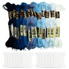 Blue Embroidery Threads, Embroidery Threads, Cross Stitch Thread, Blue, 14