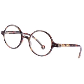 TISHUI Reading Glasses Blue Light Blocking Women Men Round Readers +3.00 Unisex Circular Cheaters Lightweight Blueblocker Glasses