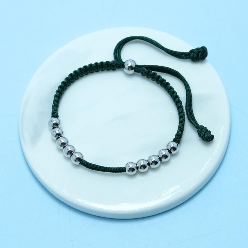 LAMIBEE Golf Stainless Steel 10 Beads Score Counter Bracelet, Golf
