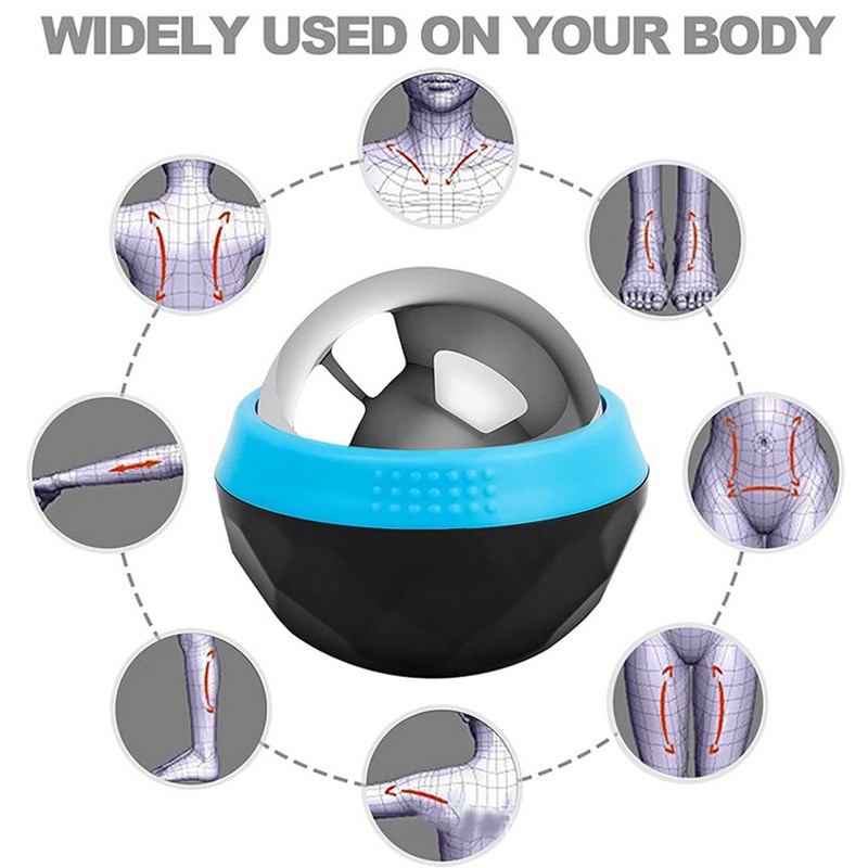 Cold Massage Roller Ball Handheld Heat Relief Stainless Steel Rolling