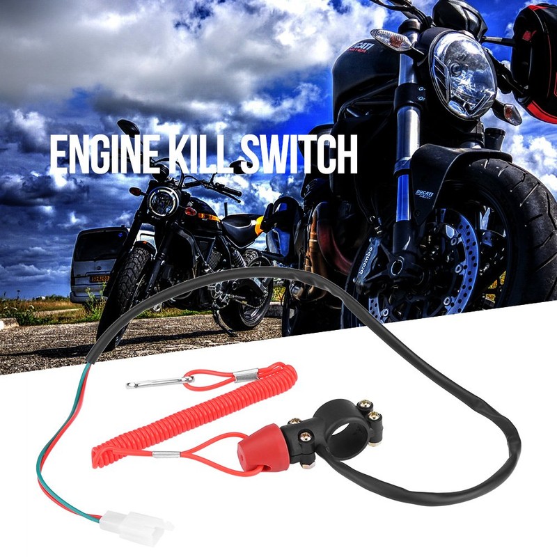 Keenso Motorcycle Outboard Motor Kill Switch, Universal 22 mm 7/8