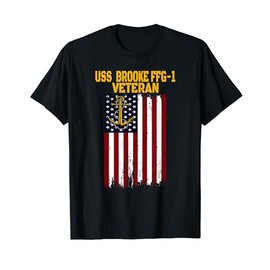 USS Brooke FFG-1 Frigate Veterans Day Father's Day T-Shirt