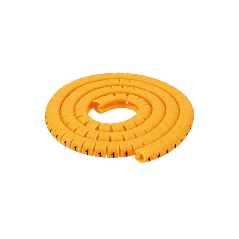 HeyNana - 200 Flexible Cable Marker Clips 0-9 PVC Cable