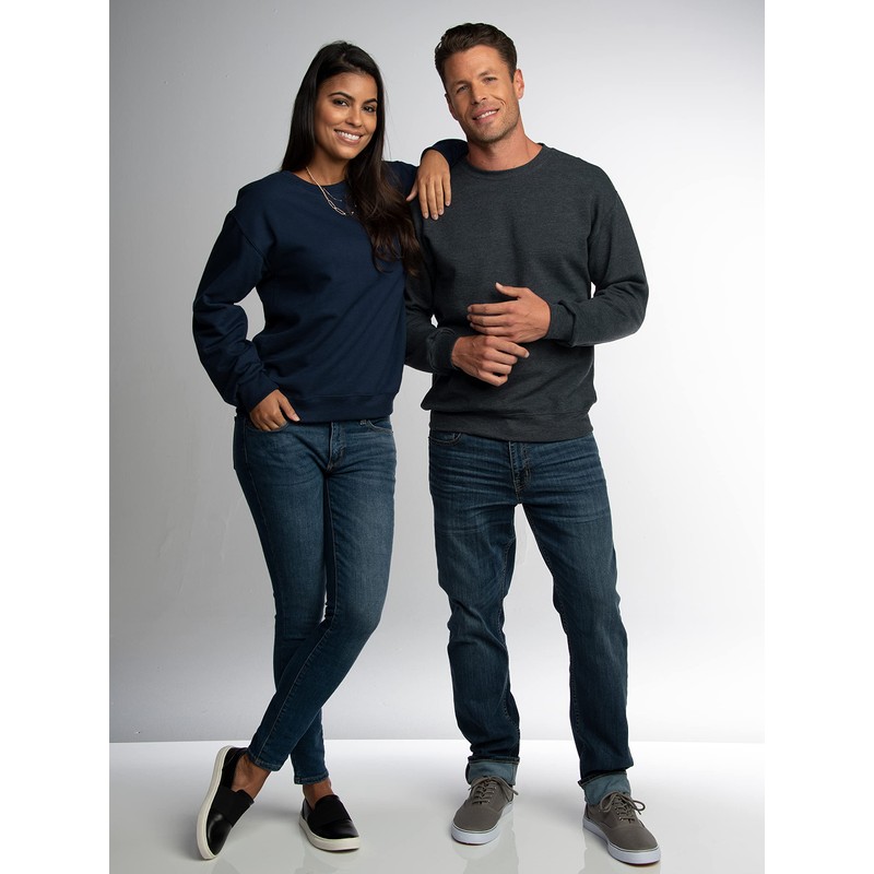 Fruit of the Loom Men's Crafted Comfort Fleece Crewneck Sweatshirts