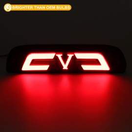 R&F Auto LED Smoked 3rd Brake Light Replacement for Tacoma (1995-2015), 2016 2nd Generation Third Brake Lights CHMSL Center High Mount Stop Lamp, Replace OEM#81570-04030, 81571-04010, 8157004030