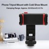 360 Degree Rotation Phone Clip Phone Bracket with Cold Shoe