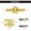 NIZADO Keyed Alike Door Lock Sets with Single Cylinder Deadbolt,