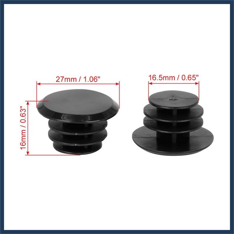 INFINAUTO 4pcs Bike Handlebar Bar Plastic End Plugs Caps Locking